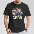 Cern 大型ハドロン衝突型加速器 レトロ素粒子物理空間 Tシャツ 面白い贈り物
