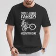 Coole Jungs Fahren Mountainbike Mtb Fahrrad Kinder Jungen T-Shirt Lustige Geschenke