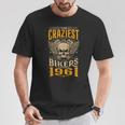 The Craziest Bikers Are Born 1961 Motorcycle 62Th Birthday Tシャツ 面白い贈り物