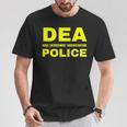 Dea 警察官 麻薬取締局 フロントプリント 長袖tシャツ Tシャツ 面白い贈り物