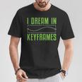 I Dream In Keyframes おもしろモーショングラフィックデザイナー アニメーター Tシャツ 面白い贈り物