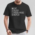 Eatleep House Music リピート Edm Lover Djハウスミュージック Tシャツ 面白い贈り物