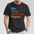 Eatleep クーポンリピート クーポンコレクター&クーポン愛好家 長袖tシャツ Tシャツ 面白い贈り物