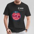 Esa欧州宇宙機関ミッション彗星迎撃パッチ Tシャツ 面白い贈り物
