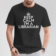 Librarian Keep Calm I'm A Librarian Tシャツ 面白い贈り物