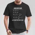 Godaid Maxwell Equations And Then There Was Light Tシャツ 面白い贈り物