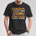 Grandpa Is My Name Ham Radio Is My Game Hamラジオ アマチュア無線 Tシャツ 面白い贈り物