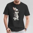 Hasengesicht Mitonnenbrille Kappe Ostern Tag Für Jungen Herren Kinder T-Shirt Lustige Geschenke