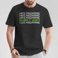 I Hate Programming It Works I Love Programming Tシャツ 面白い贈り物