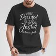 I Have Decided To Follow Jesus No Turning Back シャツ 洗礼 Tシャツ 面白い贈り物
