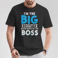 I'm The Big Brother Makes Me The Boss Pregnancy Tシャツ 面白い贈り物