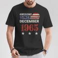 Impresionante Banderaintage De Estados Unidos Desde 1965 De Diciembre De 1965 Manga Larga Camiseta unisex Regalos divertidos