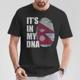 It's In My Dna ネパール ネパール国旗 指紋 Tシャツ 面白い贈り物