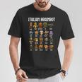 Italian Brainrot 面白いイタリアンブレインロットミームキャラクタ 長袖tシャツ Tシャツ 面白い贈り物