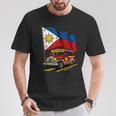 Jeepney フィリピン国旗 誇り高きフィリピンのお土産 Tシャツ 面白い贈り物