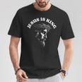 Jesús Es Rey Dios Cristiano Católicos Adorador Religioso Camiseta unisex Regalos divertidos