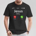 Jesus Is Calling 面白いイエスキリストギフト Tシャツ 面白い贈り物