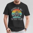 Jesus Is Mypotter レトロ ウェイトリフティング ジム フィットネス ワークアウト Tシャツ 面白い贈り物