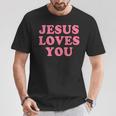 Jesus Loves You Christian Faith Tシャツ 面白い贈り物