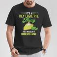 Key Lime Pie Thing レモンパイ デザート タルト フロリダパイ 長袖tシャツ Tシャツ 面白い贈り物