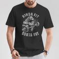 Kinda Fit Sorta Fat Gym Bear Weightlifting Workout T-Shirt Personalized Gifts