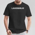 Lager Lovers 'Lagerholic' 格言ラガーデザイン Tシャツ 面白い贈り物