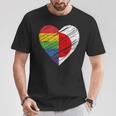 Lgbtq Japan ゲイプライド ハート ゲイとレズビアンの愛 Lgbt Tシャツ 面白い贈り物