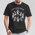 Live Laugh Lucifer ホラー サタン 悪魔 悪魔 悪魔 ヤギ Tシャツ 面白い贈り物