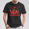 I Love Canada Cool Canada Bear & Chipmunk Cartoon Graphic Tシャツ 面白い贈り物