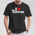 I Love Heart 台湾フォルモサ 台湾文化 長袖tシャツ Tシャツ 面白い贈り物