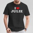 I Love Julie 私は愛する Julie Tシャツ 面白い贈り物