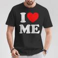 I Love Me シャツ Y2k ジョーク I Heart Me Love Myself Maine Tシャツ 面白い贈り物