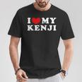 I Love My Kenji アイ・ラブ・マイ・マイ・ケンジ、アイ・ハート・マイ・ケンジ Tシャツ 面白い贈り物