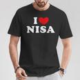 I Love Nisa 私は愛する Nisa Tシャツ 面白い贈り物