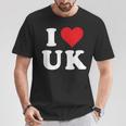 I Love Uk Initials I Heart UK First Last Name U K Tシャツ 面白い贈り物