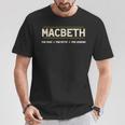Macbeth The Man The Myth The Legend Tシャツ 面白い贈り物
