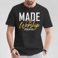 Made To Worship シャツ 礼拝用シャツ メンズ&レディース 神様 Tシャツ 面白い贈り物