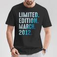 Marzo 2012 Año 2012 Cumpleaños 2012 Edición Limitada Camiseta unisex Regalos divertidos