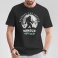 Mingus Texas Bigfoot Night Walk Retro Moon 長袖tシャツ Tシャツ 面白い贈り物