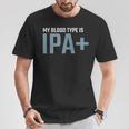 My Blood Type Is Ipa クラフトビール Ipa ペールエール Tシャツ 面白い贈り物