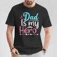 My Dad Is My Hero ギフト 父の日 クール キッズ シャツ メンズ レディース Tシャツ 面白い贈り物