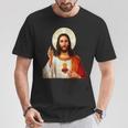 Myuperhero Is Jesus、Faith Love Godシャツ Tシャツ 面白い贈り物