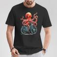Octopus On Bicycle Cycling Squid Road Bike Cyclist T-Shirt Unique Gifts
