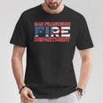 Pompiers Dean Francisco Californie T-Shirt Cadeaux drôles