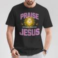 Praise Jesus Our Lord &Aviour For An Abundant New Life Tシャツ 面白い贈り物