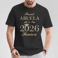 Proud Abuela Of A 2026 シニア 卒業 長袖tシャツ Tシャツ 面白い贈り物
