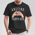Puerto Rico Flag Heart Arecibo City Tシャツ 面白い贈り物