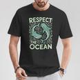 Respect The Ocean Marine Biology Shark Whale Conservation T-Shirt Unique Gifts Respect The Ocean Marine Biology Shark Whale Conservation T-Shirt Unique Gifts