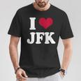 Retrointage I Heart Jfk John F Kennedy Tシャツ 面白い贈り物