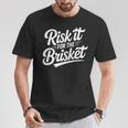 Risk It For The Brisket Bbqジョーク 長袖tシャツ Tシャツ 面白い贈り物